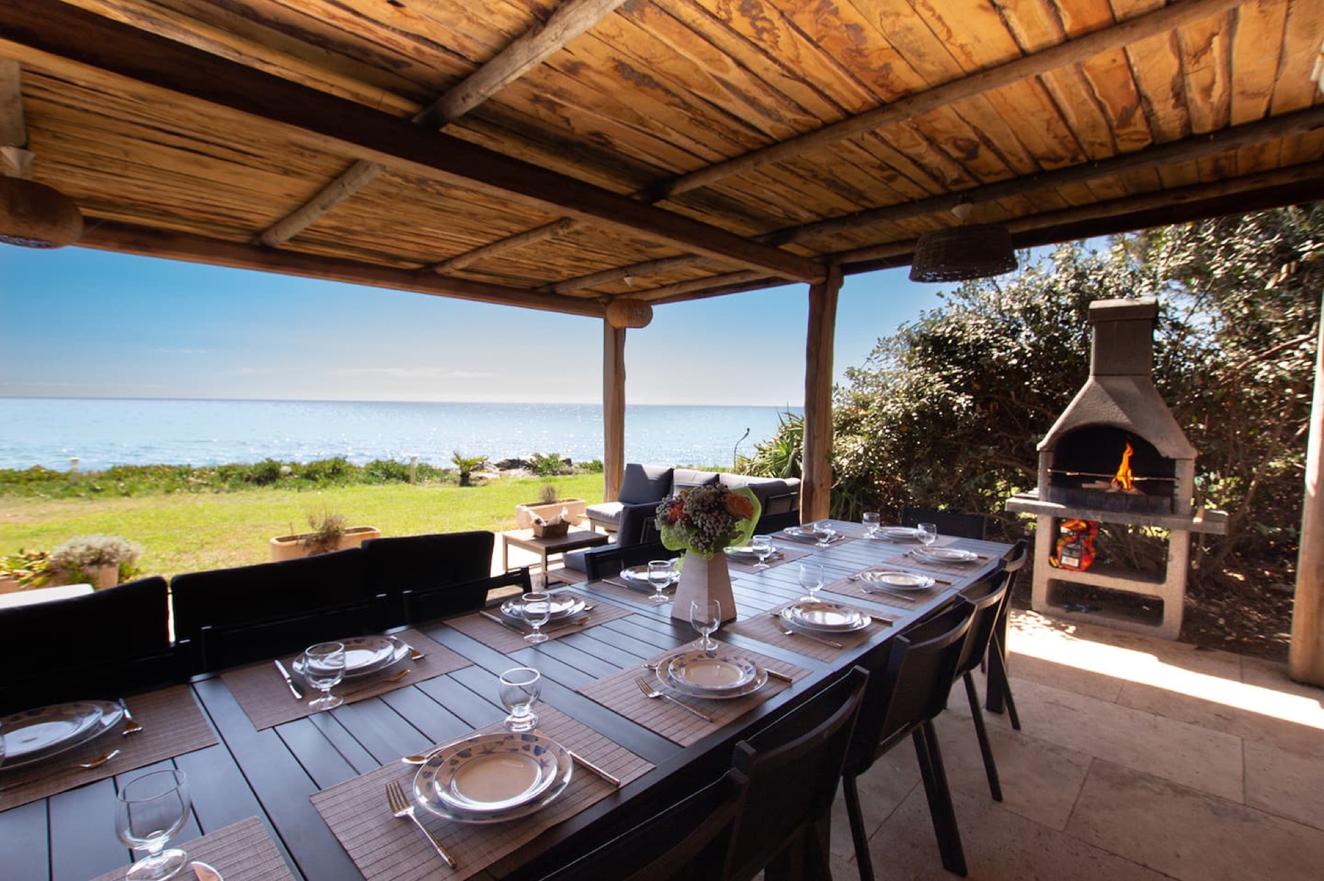 Casa Pisonaccio — terrasse bord de mer avec barbecue à San-Giuliano, Corse